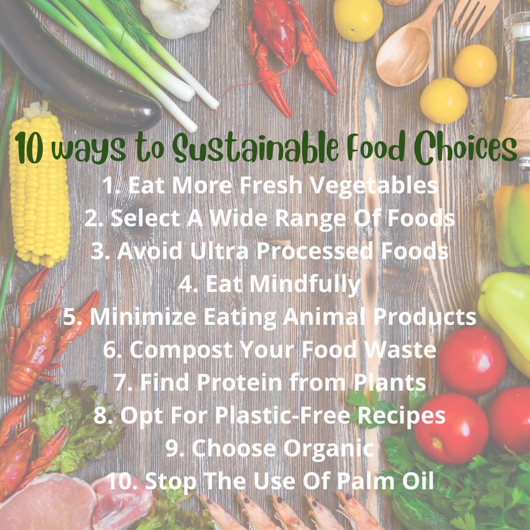 10 ways to Sustainable Food Choices